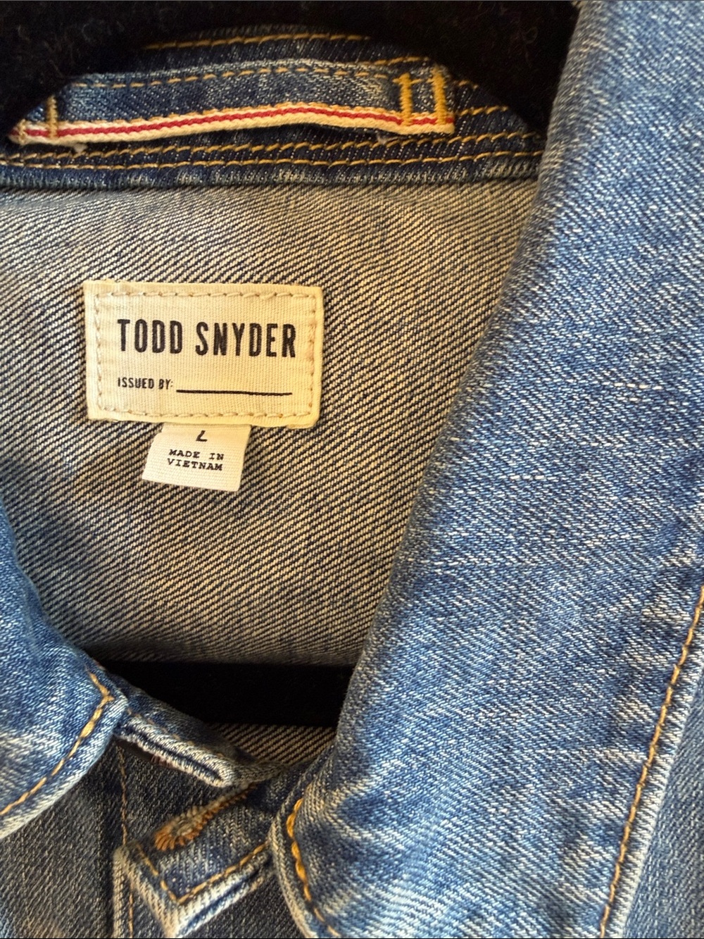 Todd Snyder - L - Selvedge Denim Jacket in Medium Wash - Picture 7 of 7